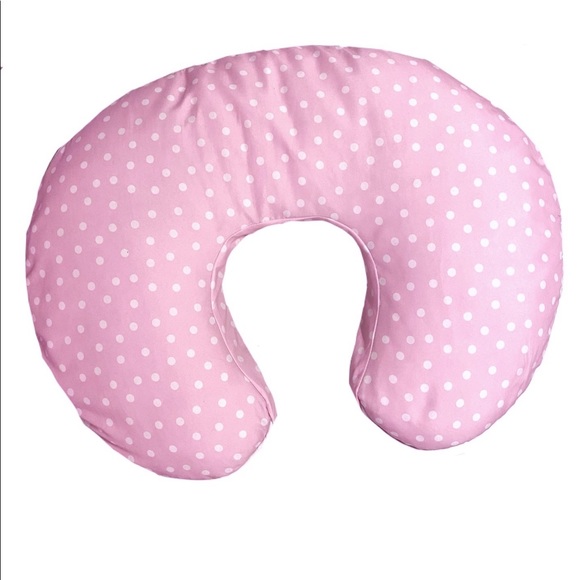 Boppy Other - Boppy pillow with pink & white polka dotted cover